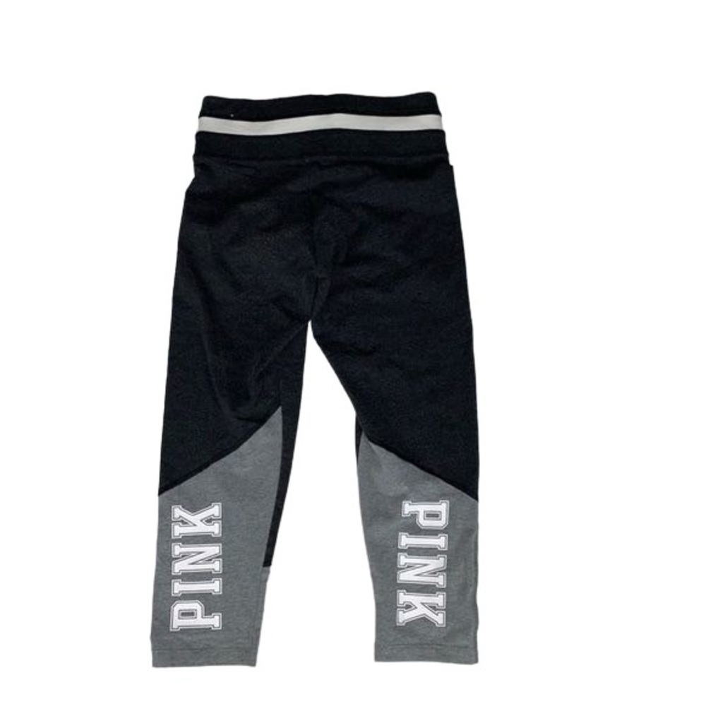Victoria's Secret PINK Grey & White Crop Leggings Size XS - Picture 3 of 6